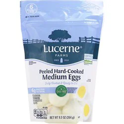 Lucerne Farms Eggs Hard Cooked Peeled Medium 6 Count - 9 Oz