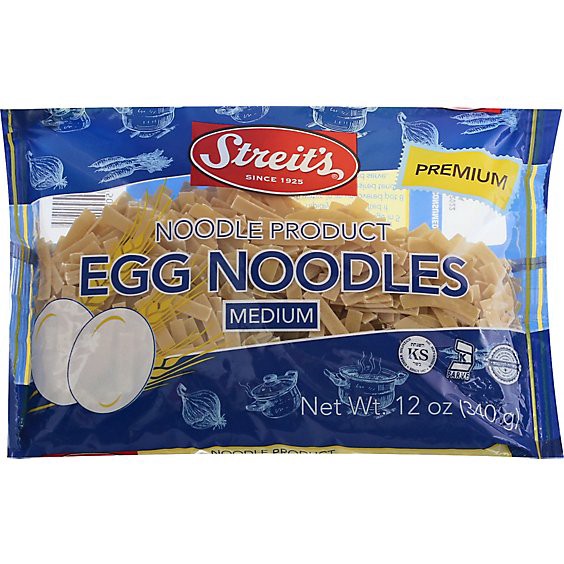 slide 1 of 1, Streits Egg Nooldes Medium - 12 Oz, 12 oz