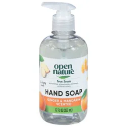 Open Nature Hand Soap Ginger & Mandarin Scented - 12 Fl. Oz.