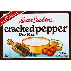 Laura Scudders Dip Mix Cracked Pepper Wrapper - 0.5 Oz