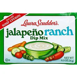 Laura Scudders Dip Mix Jalapeno Ranch Wrapper - 0.5 Oz