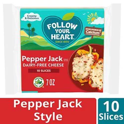 Follow Your Heart Dairy-Free Cheese Pepper Jack Style Slices - 7 Oz
