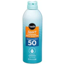 Signature Select Sunscreen Sport Continuous Spray Spf 50 - 9.1 Oz