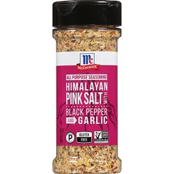 Mccormick Himalayan Pink Salt With Black Pepper And Garlic All Purpose Seasoning - 6.5 Oz