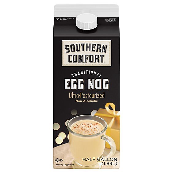 slide 1 of 1, Southern Comfort Egg Nog Ultra-Pasteurized Traditional Half Gallon - 1.89 Liter, 64 fl oz