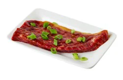 Meat Service Counter Usda Choice Beef Strips Boneless W/kalbi Mrnde Tenderized - 1.25 Lb