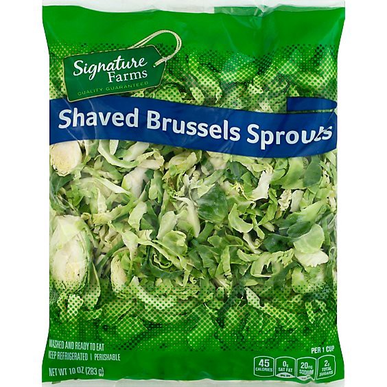 slide 1 of 1, Signature Select/farms Brussles Sprouts Shaved - 10 Oz, 10 oz