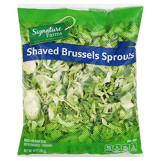 slide 1 of 1, Signature Select/farms Brussles Sprouts Shaved - 10 Oz, 10 oz