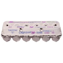 Lucerne Farms Eggs Cage Free Jumbo - 12 Count