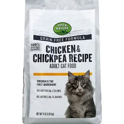 Open Nature Cat Food Adult Grain Free Chicken & Chickpea Recipe Bag - 4 Lb