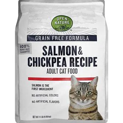 Open Nature Cat Food Adult Grain Free Salmon & Chickpea Recipe - 11 Lb