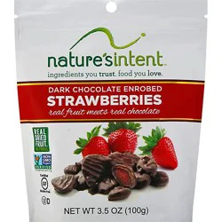 Strawberries Dried Dark Chocolate Enrobed - 3.5 Oz