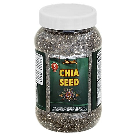 slide 1 of 1, Metztli Chia Seed Jar, 13 oz