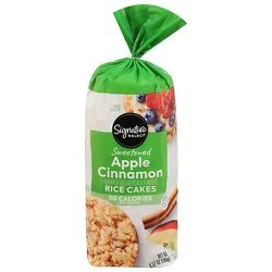 Signature Select Apple Cinnamon Rice Cakes - 6.52 Oz
