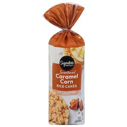 Signature Select Caramel Corn Rice Cakes - 6.56 Oz