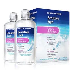 Sensitive Eyes Saline Solution For Soft & Gas Permeable Lenses Multipack - 2-12 Fl. Oz.