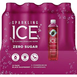 Sparkling Ice Black Raspberry Sparkling Water 12-17- Fl. Oz. Bottles