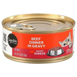 Signature Pet Care Cat Food Beef In Gravy - 5.5 Oz