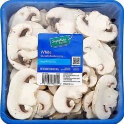 Signature Select/farms White Mushrooms Sliced - 20 Oz