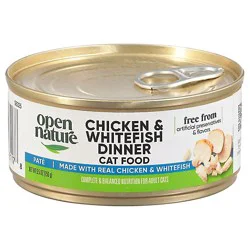 Open Nature Cat Food Adult Grain Free Chicken & Whitefish Dinner Can - 5.5 Oz