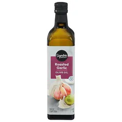 Signature Select Oil Olive Roasted Garlic Flavored Extra Virgin - 25.4 Fl. Oz.