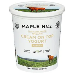 Maple Hill Creamery Yogurt Vnla 100%grsfd - 32 Oz