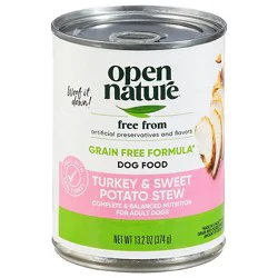 Open Nature Dog Food Adult Turkey & Sweet Potato Stew Can - 13.2 Oz