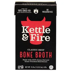 Kettle & Fire Classic Beef Bone Broth - 16.9 Fl. Oz.
