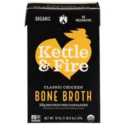Kettle & Fire Classic Chicken Bone Broth - 16.9 Fl. Oz.
