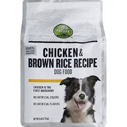 Open Nature Dog Food Chicken & Brown Rice Recipe Bag - 6 Lb