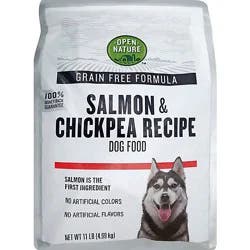 Open Nature Dog Food Grain Free Salmon & Chickpea Recipe Bag - 11 Lb