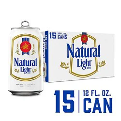 Natural Light Beer In Cans - 15-12 Fl. Oz.