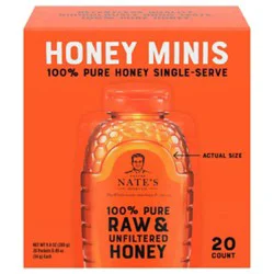 Nature Nates Honey Packets Raw & Unfiltered On The Run - 20-0.33 Fl. Oz.