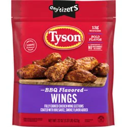 Tyson Anytizers Honey Bbq Bone In Frozen Chicken Wings - 22 Oz