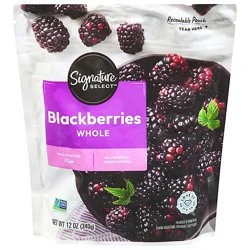 Signature Select Blackberries Whole Frozen - 12 Oz