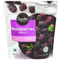 Signature Select Blackberries Whole Frozen - 12 Oz