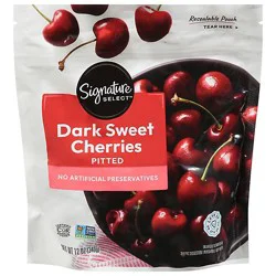 Signature Select Cherries Dark Unsweetened - 12 Oz
