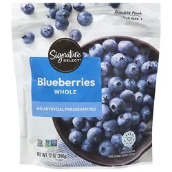 Signature Select Blueberries Whole Unsweetened - 12 Oz