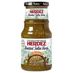 Herdez Salsa Roasted Verde Medium Jar - 15.7 Oz