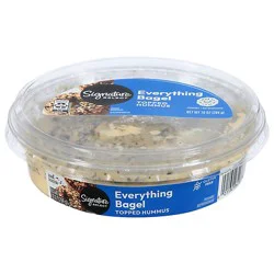 Signature Select/cafe Hummus Topped Everything But Bagel - 10 Oz