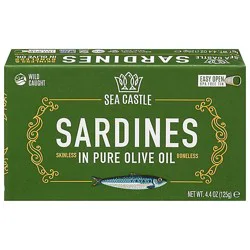 Sea Castle Boneless Skinless Sardines - 4.375 Oz