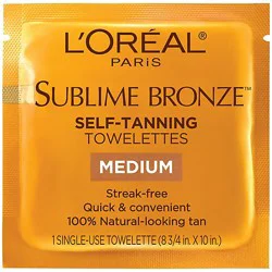 L'oreal Paris Sublime Bronze Self-Tan Towelettes Gradual Self Tanner - 6 Kit