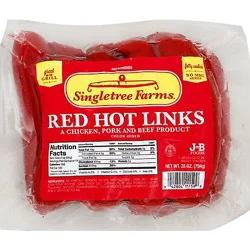 Singletree Farms Red Hot Links - 28 Oz