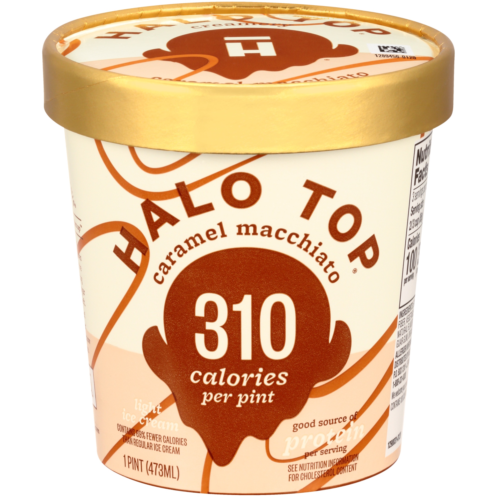 slide 3 of 7, Caramel Macchiato Light Ice Cream Pint, 1 pint