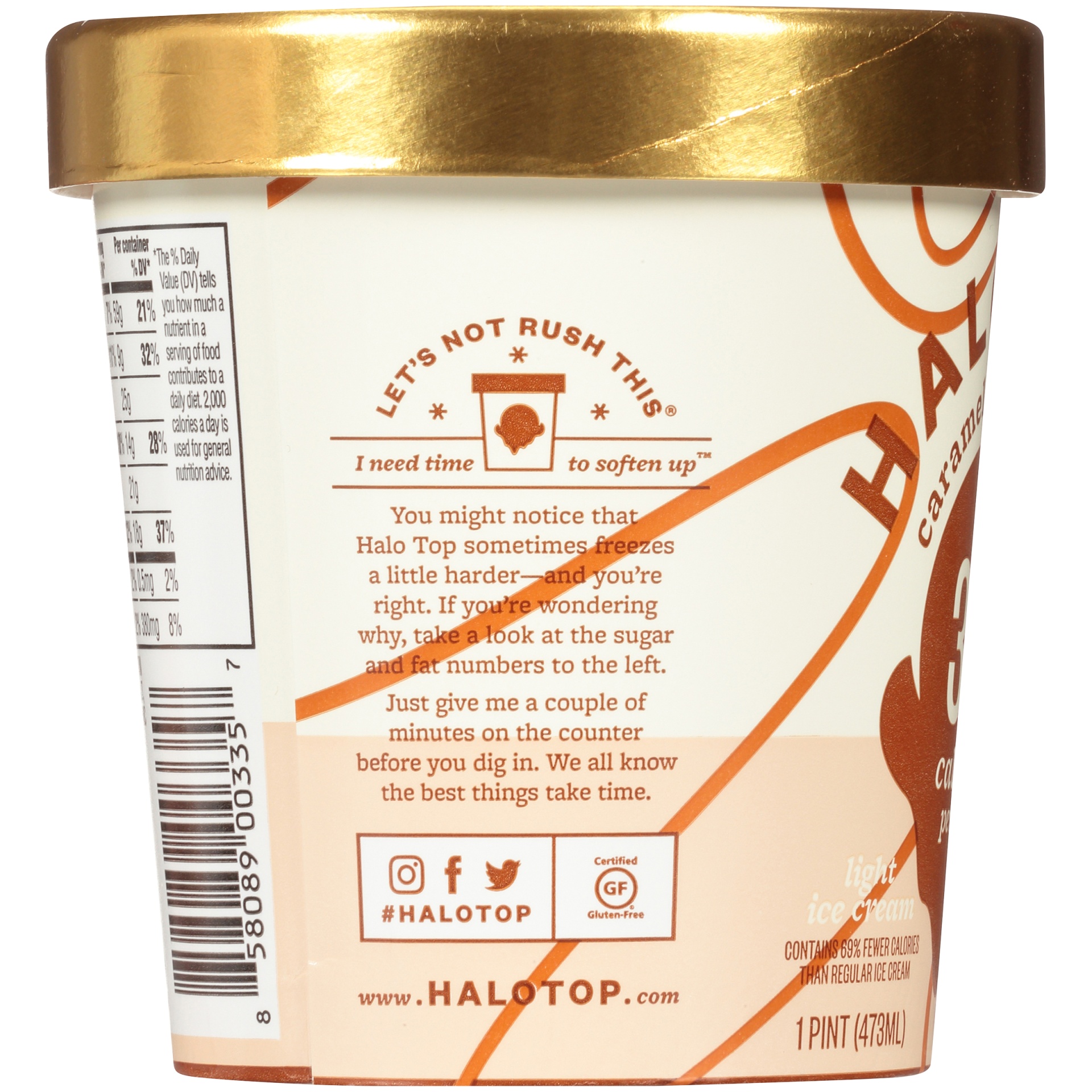 slide 5 of 7, Caramel Macchiato Light Ice Cream Pint, 1 pint