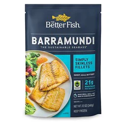The Better Fish Barramundi Simply Skinless Fillets Frozen - 12 Oz