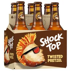 Shock Top Wheat Ale Twisted Pretzel Beer Bottles - 6-12 Fl. Oz.