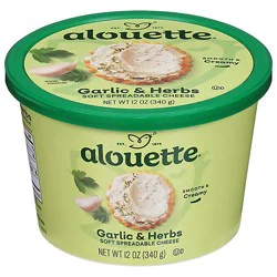 Alouette Cheese Spread Garlic & Herbs - 12 Oz