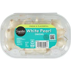 Signature Farms Onions White Pearl - 8 Oz