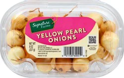 Signature Farms Onions Yellow Pearl - 8 Oz